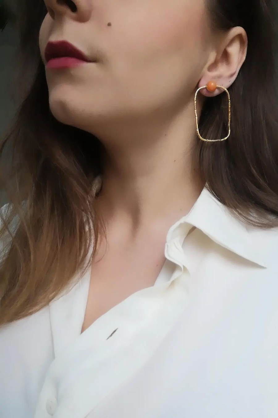 Boucles d'oreilles acier inoxydable Elie